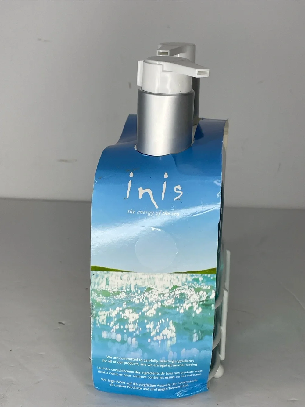Inis the Energy of the Sea Liquid Hand Soap and Hand Lotion Caddy New 10 Oz Each